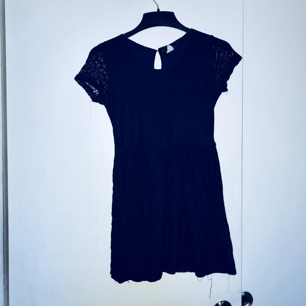 Full Lace Navy Blue Mini Dress